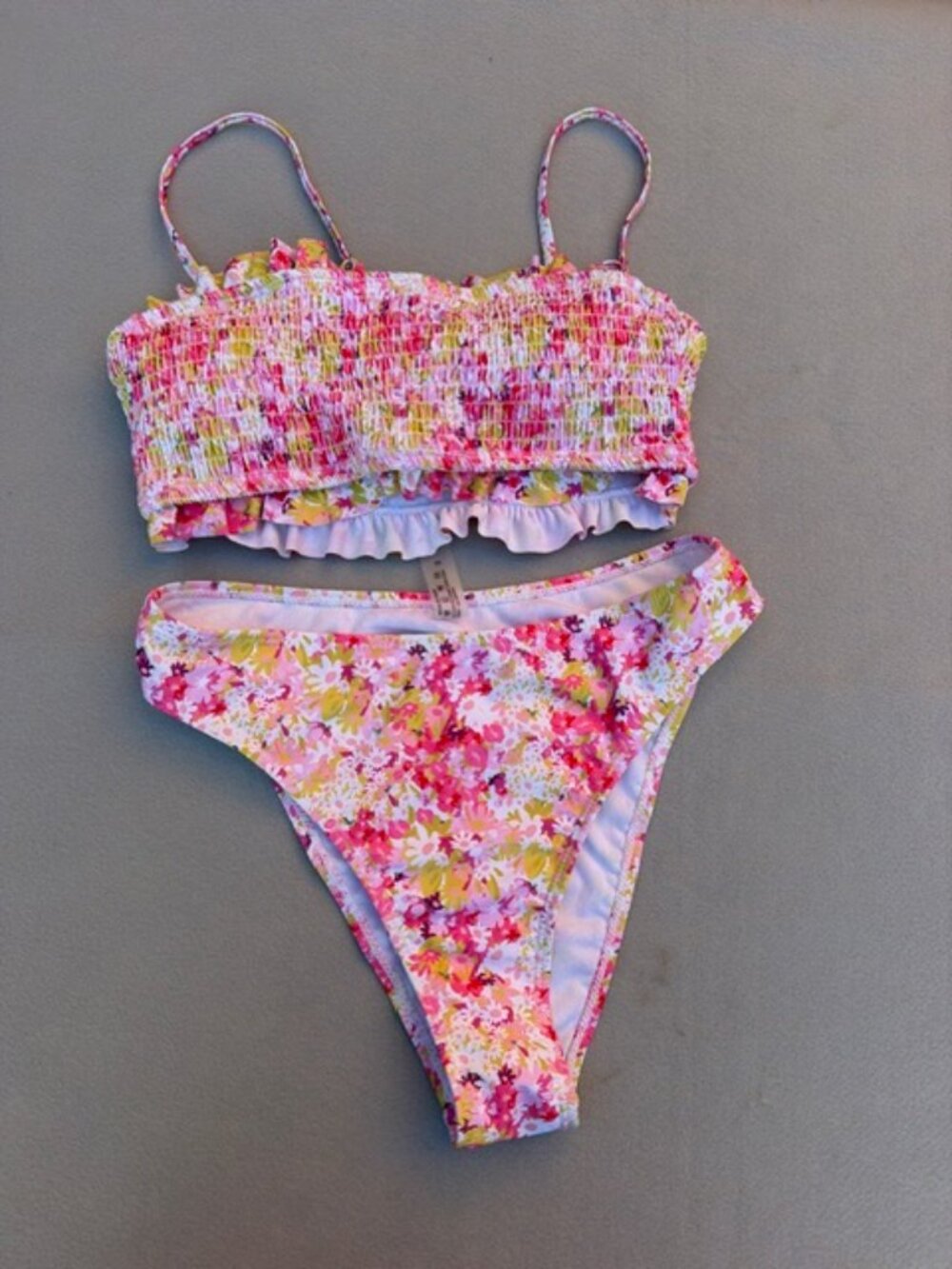 Summer beach swim bikini set #floral #swimwear Size small